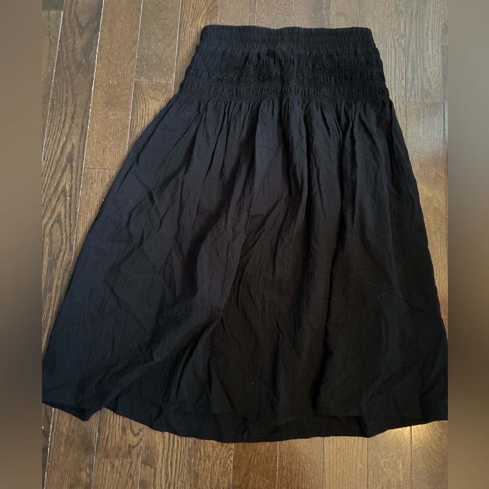 Maxi cotton spandex blend skirt